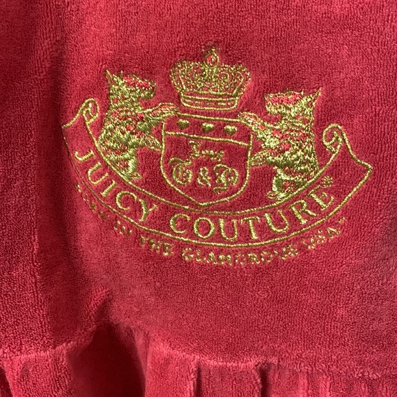 Juicy Couture S pink terry cloth spa wrap, Anacapri, S, NWT - Picture 2 of 7